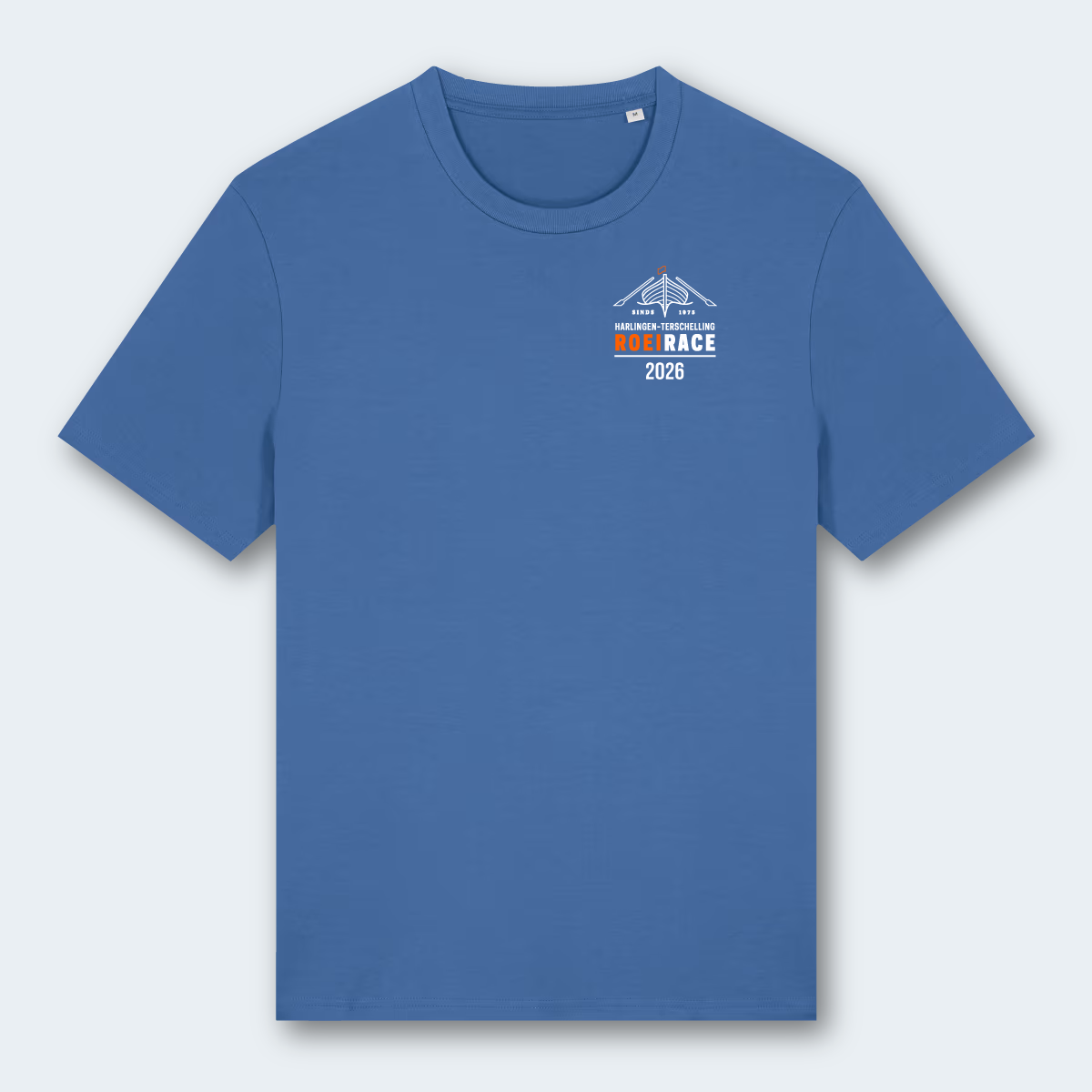 HT heren T-shirt blauw