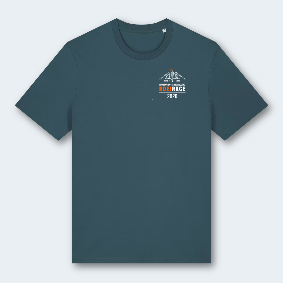 HT heren T-shirt zeegroen