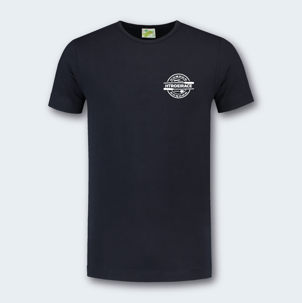 Heren Bodyfit T-shirt Navy