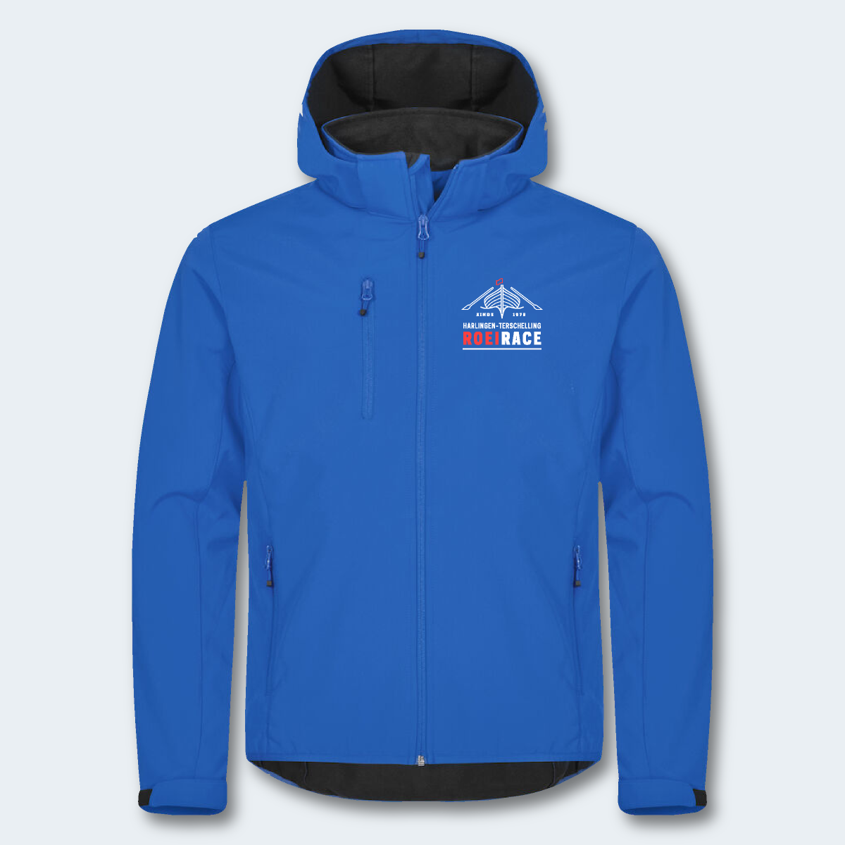 Heren Softshell blauw