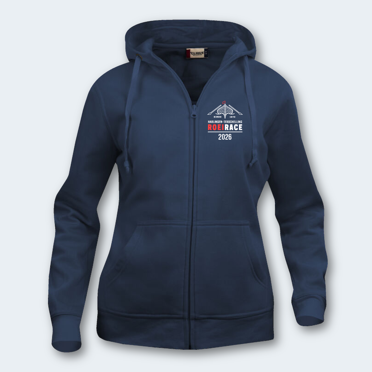 HT dames ziphoodie - Navy